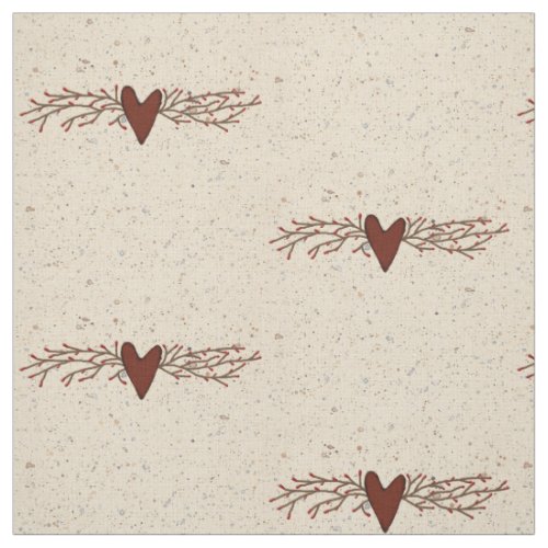 Pip Berry Heart Combed Cotton 56 width Fabric