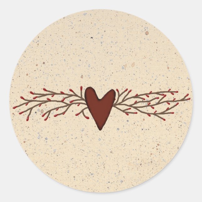 Pip Berry Heart Sticker (Front)