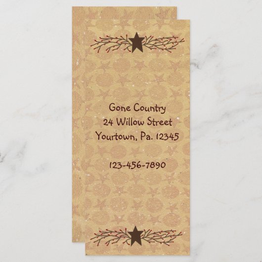 Pip Berry Star Rack Card (Front/Back)