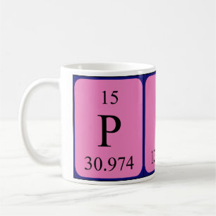 Pip periodic table name mug
