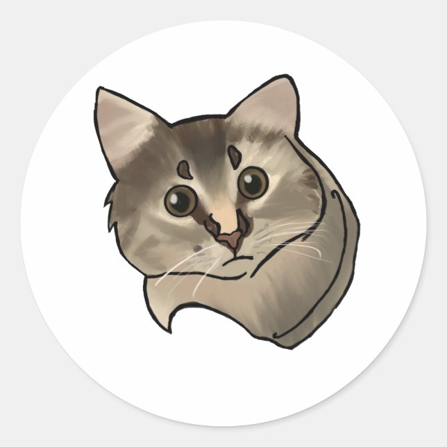 Pip the Cute Kitten Sticker (Front)