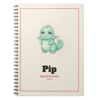 Pip the Dragon Spiral Notebook