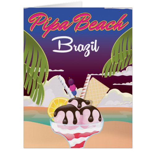 Pipa Beach Brazil Vacation poster