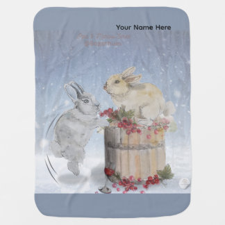 "Pipa & Marlow" Boganhues print  Baby Blanket