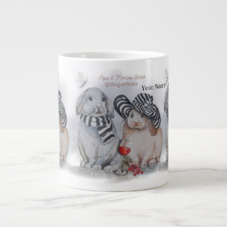 "Pipa & Marlow" Boganhues Print Giant Coffee Mug