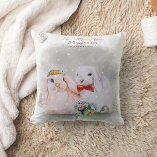 "Pipa & Marlow" Boganhues print Throw Pillow