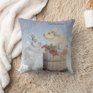 "Pipa & Marlow" Boganhues print  Throw Pillow