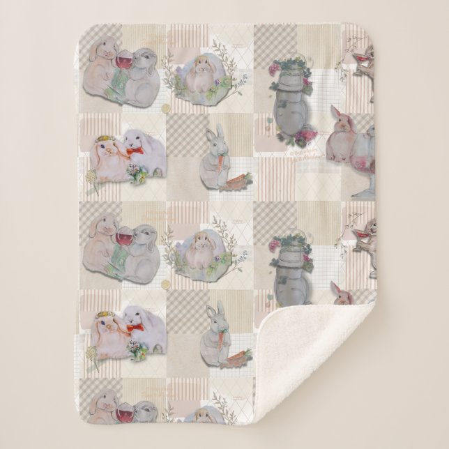 Pipa & Marlow Theme Baby Fleece Blanket (Front)