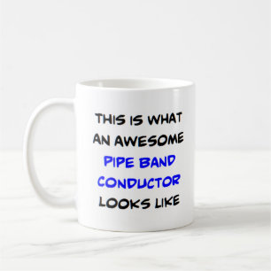 pipe band conductor, awesome coffee mug