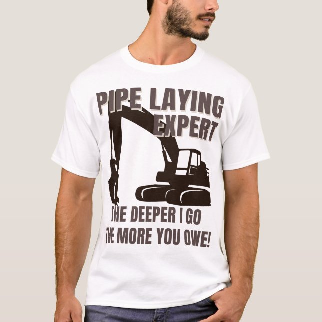 Pipe Layer Expert - Safety T-Shirt (Front)