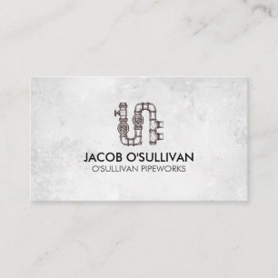 Pipe Layer Fitter Plumber Plumbing Business Card