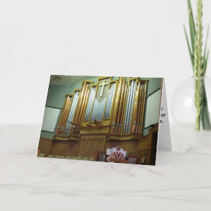 Pipe Organ and Organist Card