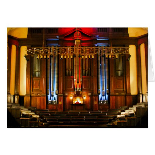 Pipe organ and organist cards (Front Horizontal)