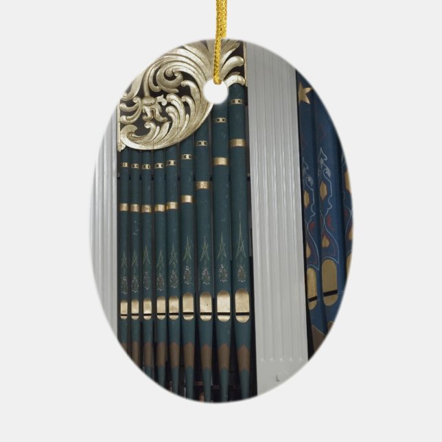 Pipe organ ceramic ornament (Front)