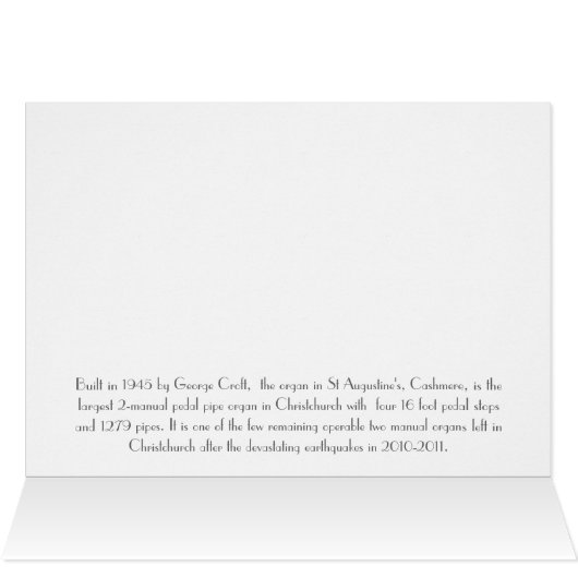 Pipe organ, Christchurch (Inside Horizontal (Top))