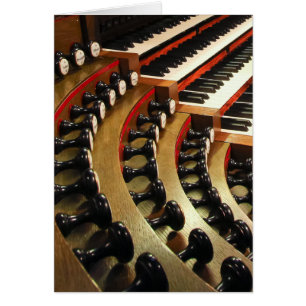 Pipe organ console, Wiesbaden Cards