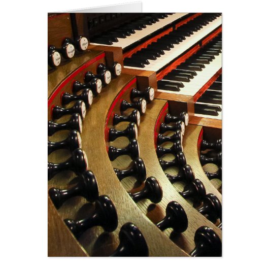 Pipe organ console, Wiesbaden Cards (Front)