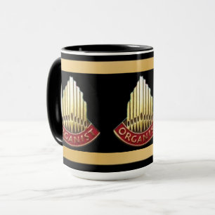 Pipe Organ Facade Organist Gift Mug