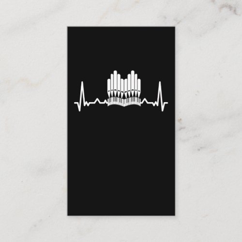 Pipe Organ Heartbeat Church Music Organist Business Card