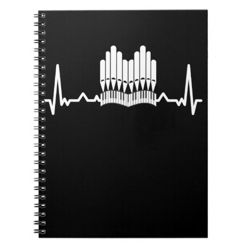 Pipe Organ Heartbeat Church Music Organist Notebook