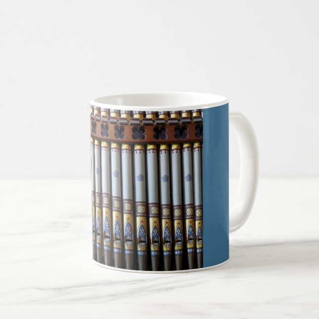 Pipe organ in  Akaroa, New Zealand Coffee Mug (Front Right)