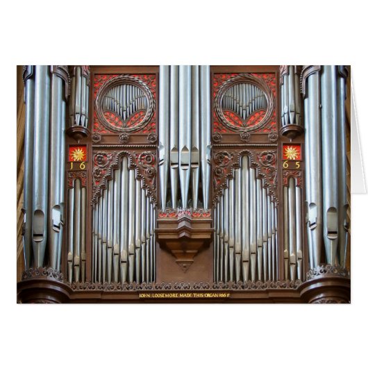 Pipe organ in Exeter Cathedral Cards (Front Horizontal)