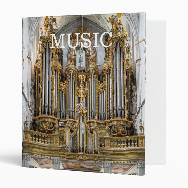 Pipe organ in Salem Abbey 3 Ring Binder (Front/Inside)