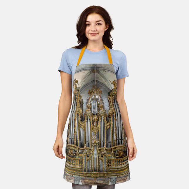 Pipe organ in Salem Abbey Apron (Worn)