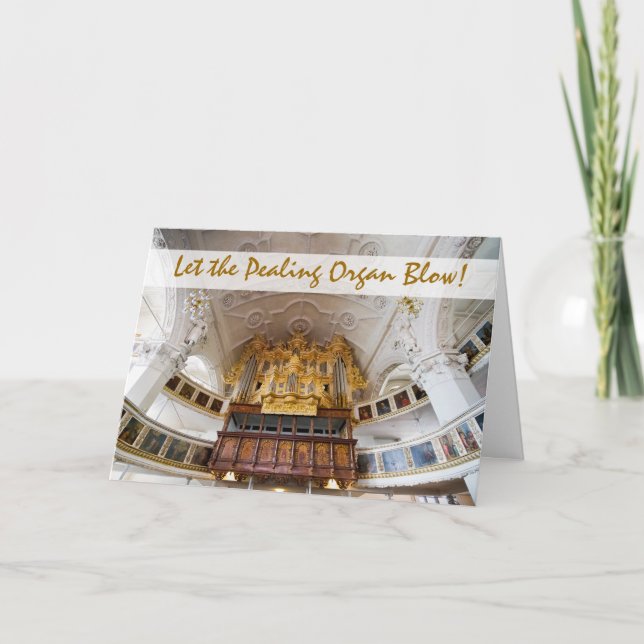 Pipe organ in Stadtkirche, Celle Christmas card (Front)