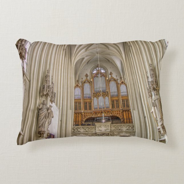 Pipe Organ Maria Am Gestade Decorative Pillow (Front)