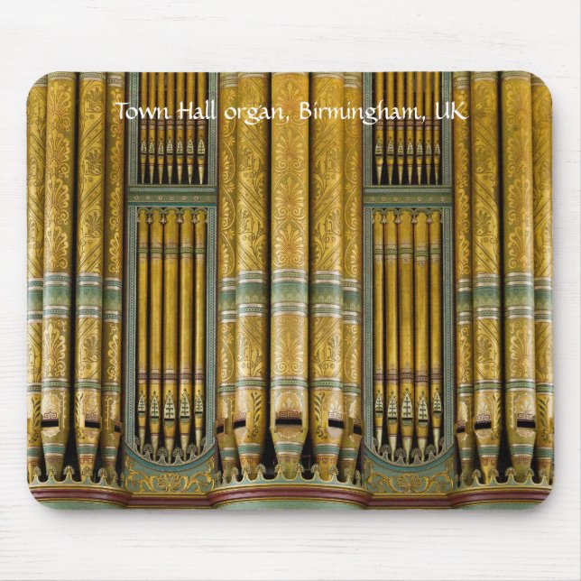 Pipe Organ mousepad - Birmingham Town Hall (Front)