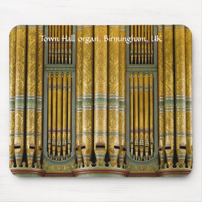 Pipe Organ mousepad   Birmingham Town Hall