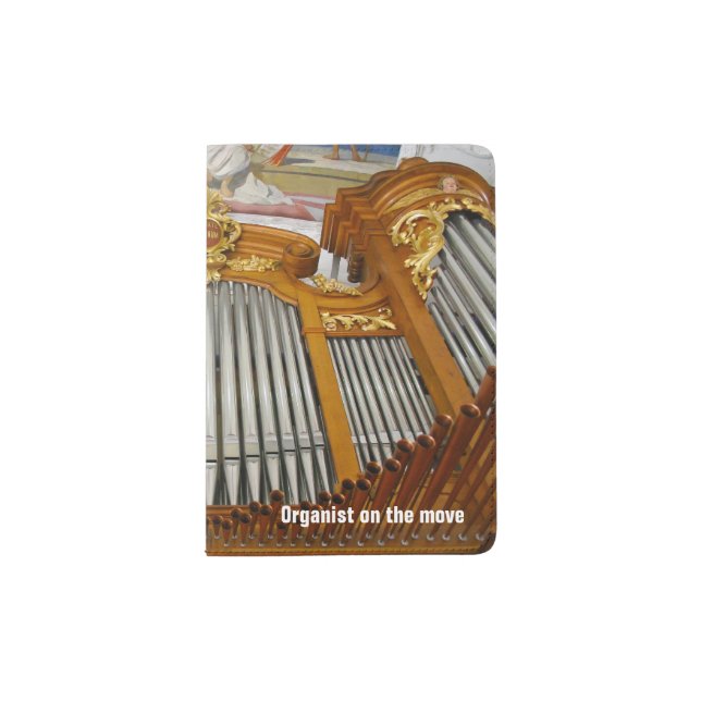 Pipe organ passport holder (Front)