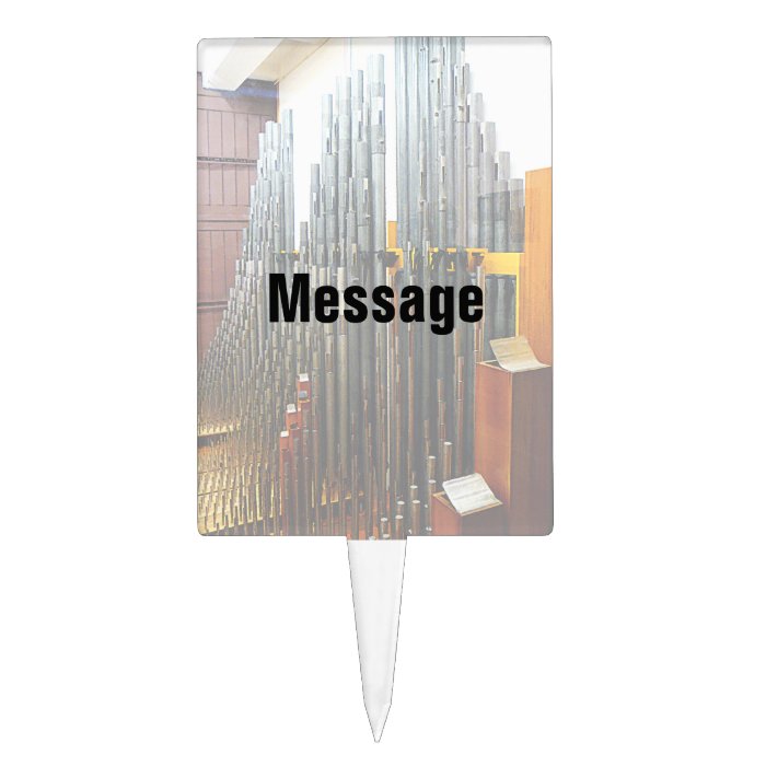 Pipe Organ Pipes Rectangular Cake Pick