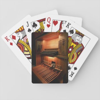 Pipe Organ Playing Cards - Organ Console by organs at Zazzle