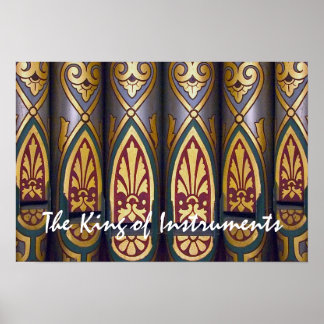 Pipe organ poster