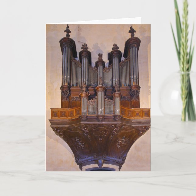 Pipe organ, Sarlat Card (Front)