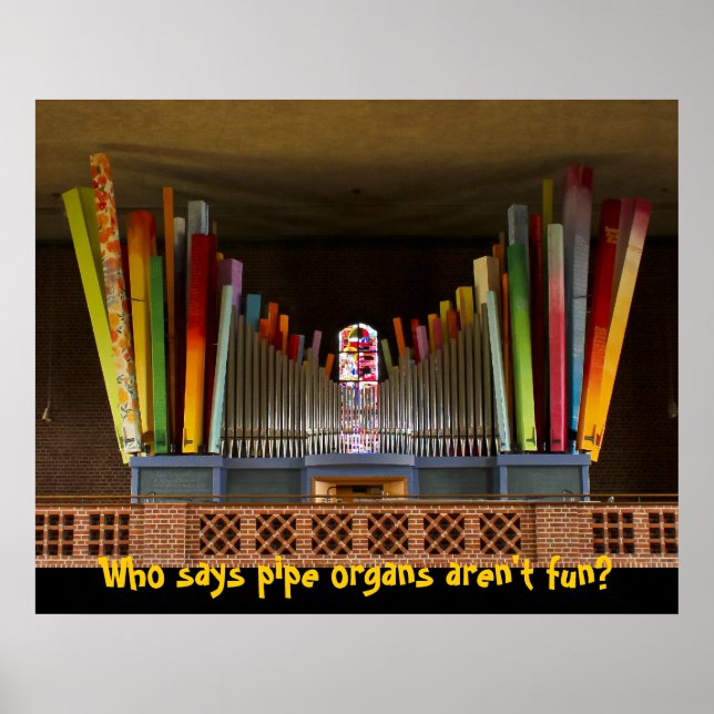 Pipe organs are fun poster (Front)