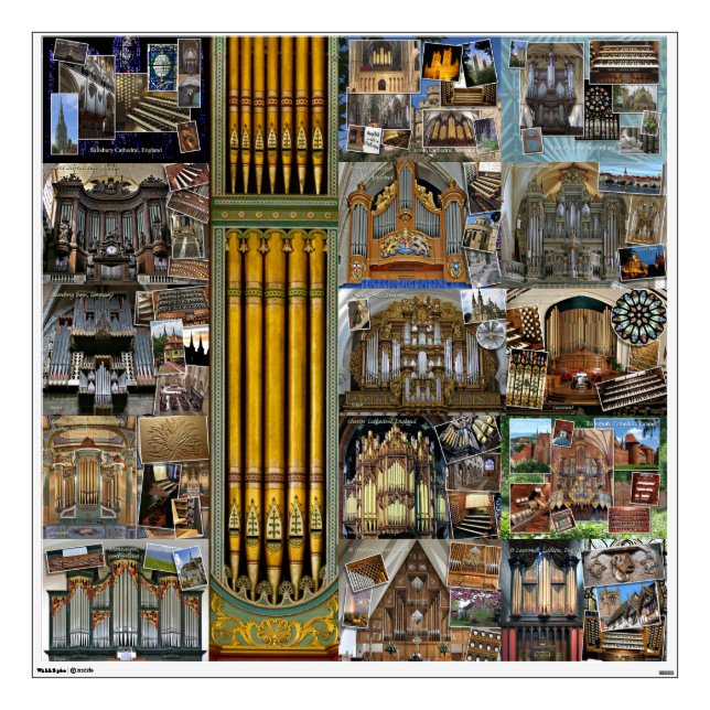 Pipe organs wall decal (Front)