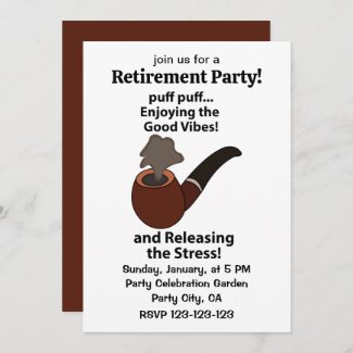 Pipe Smoking Enjoying Good Vibes Retirement Party