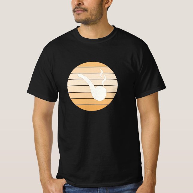 Pipe smoking smoker cigarette gift smoking T-Shirt (Front)