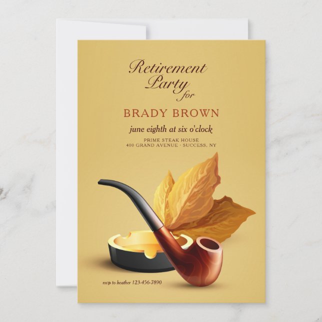 Pipe Tobacco  Invitation (Front)