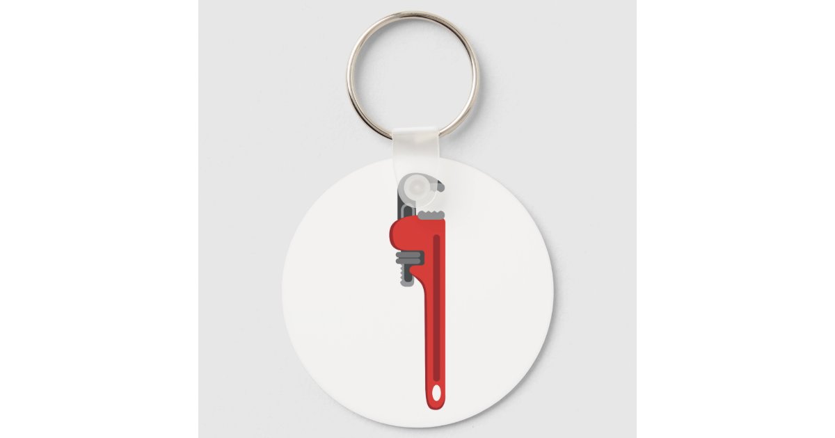 Pipe Wrench Keychain | Zazzle