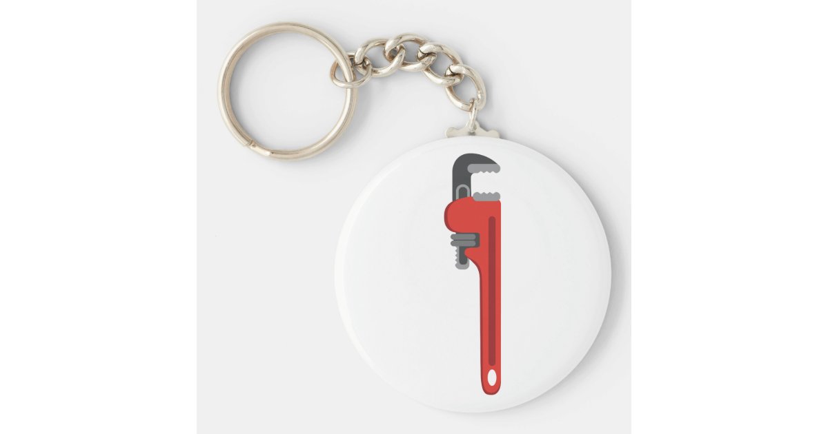 Pipe Wrench Keychain | Zazzle