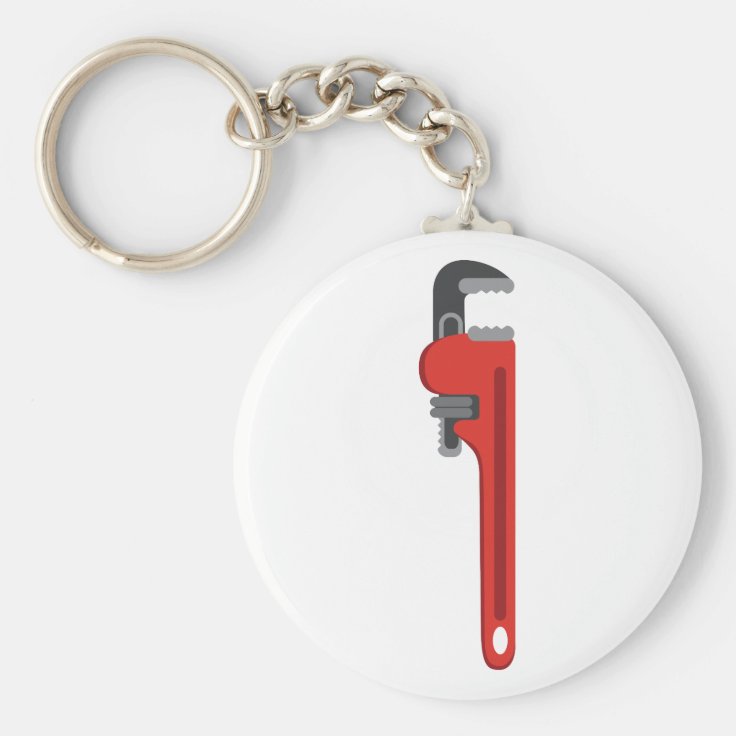 Pipe Wrench Keychain | Zazzle