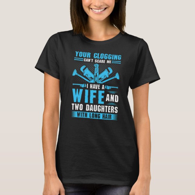 Pipefitter Plumbing Dad Quote, Funny Plumber Premi T-Shirt (Front)