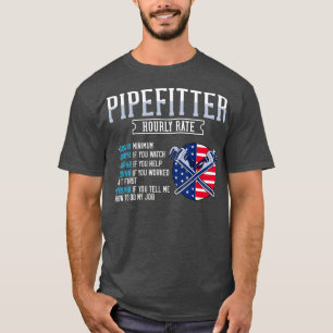 Pipefitter Steamfitter Gift Plumber USA American T-Shirt