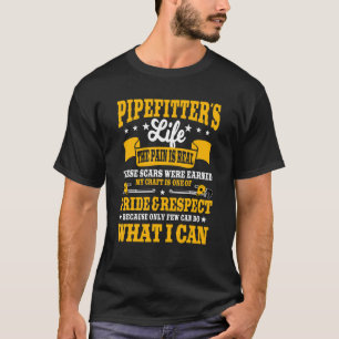Pipefitter Steamfitter Tradesman Plumber Piping Sy T-Shirt
