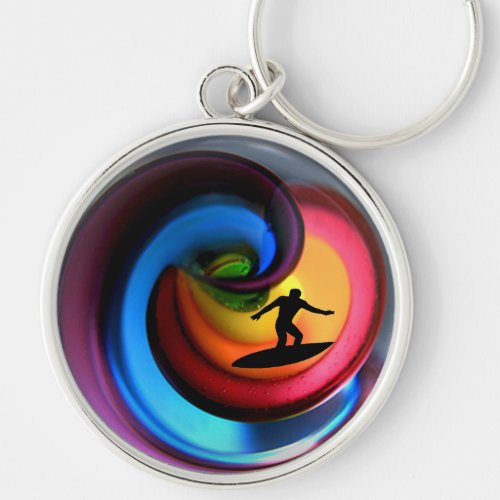 Pipeline at Sunset Keychain
