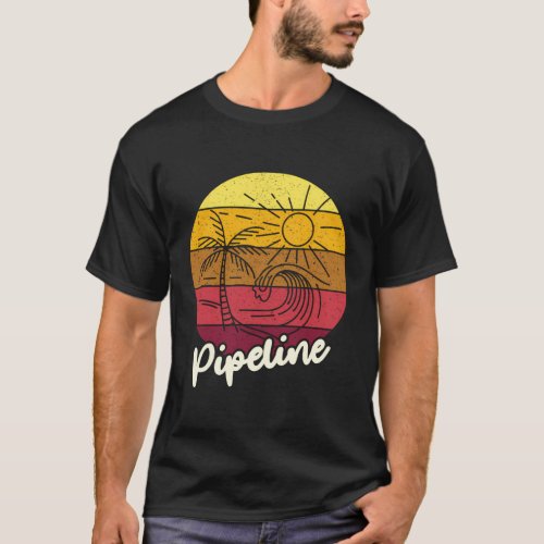 Pipeline Beach Surfing For Surf Surfer T_Shirt
